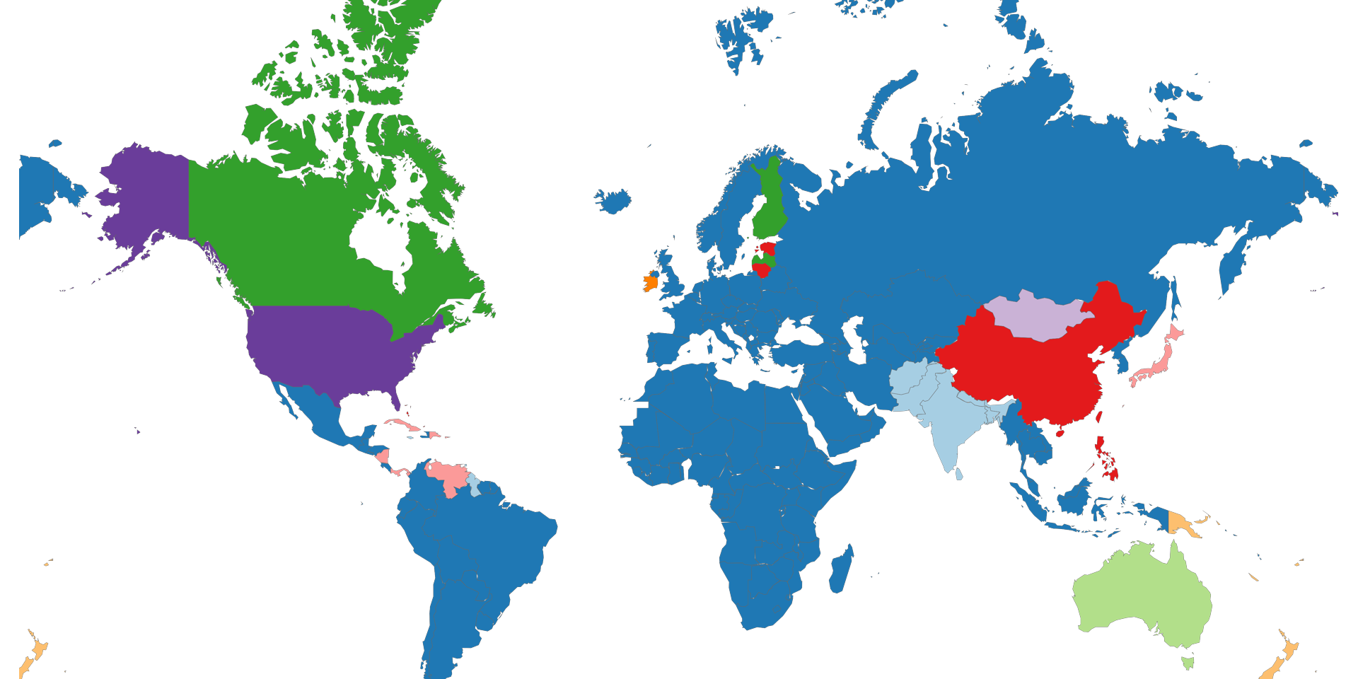 Most Popular Sport By Country | Mapstack