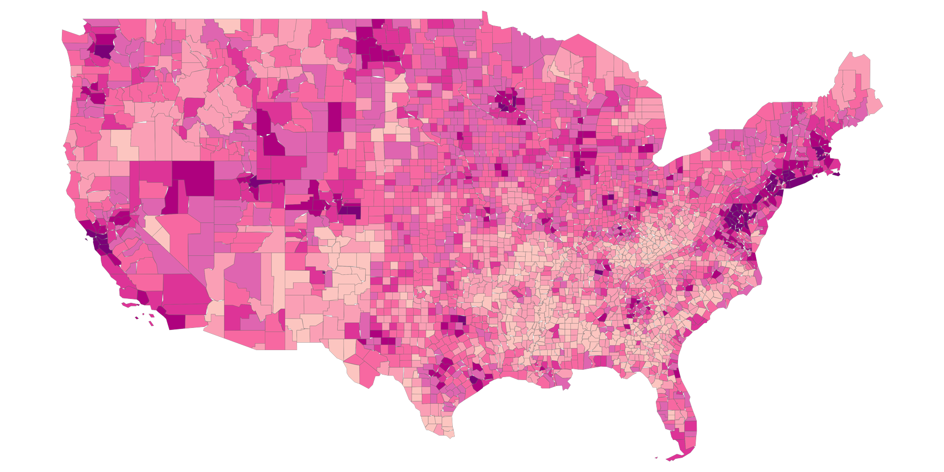 US County Socioeconomic Map - interactive maps  Mapstack
