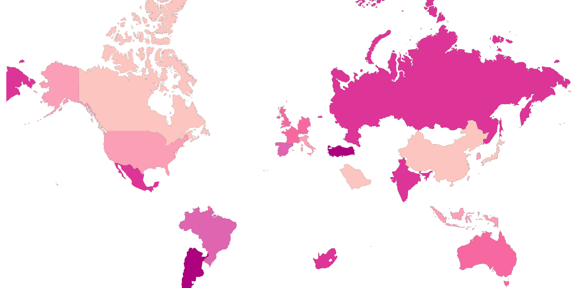 G20 Headline Inflation Projection 2024 by Country Map () Interactive Maps